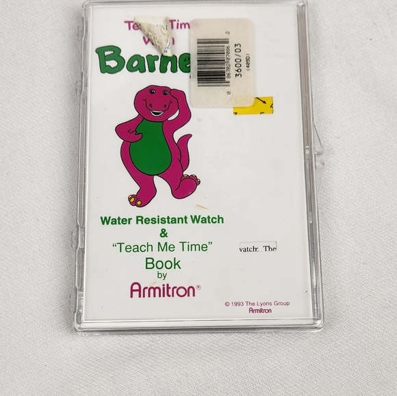 Vintage Armitron Barney Watch & Teach Me Time Book. - Picture 9 of 10